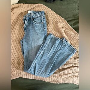 Zara Light Blue Denim Straight Leg